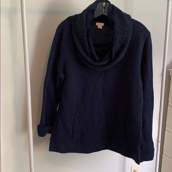 J. Crew Sweaters - Navy cowl neck pullover from Jcrew